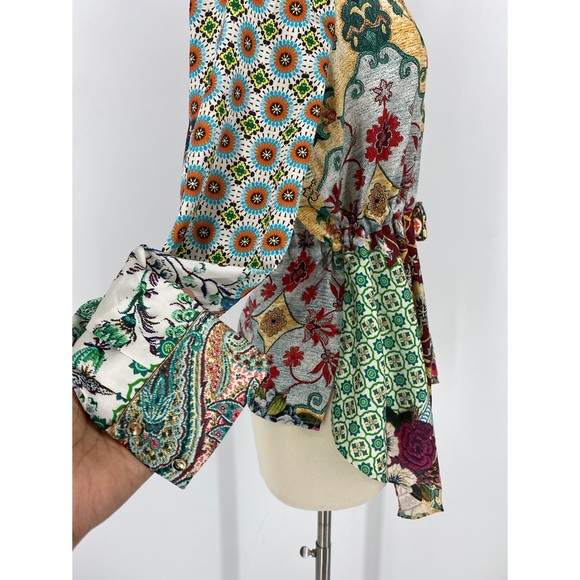 Zara Multicolor Patterned Blouse - Picture 5 of 15